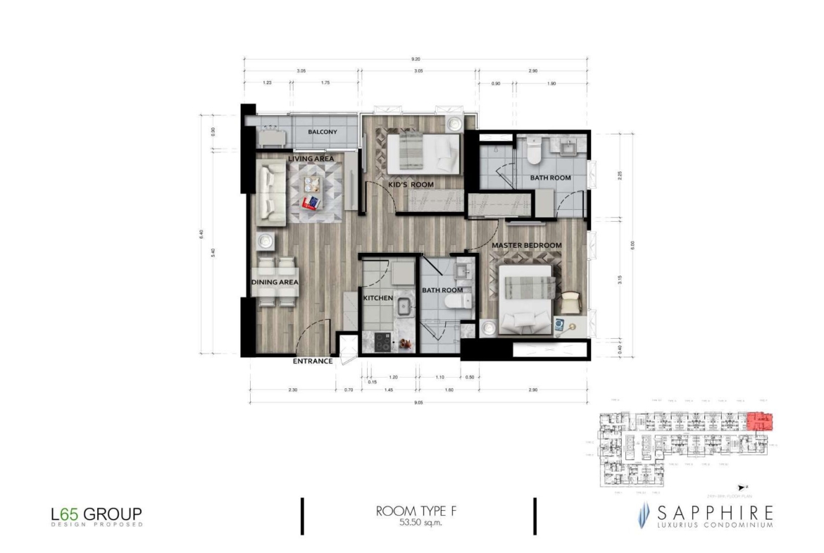 SAPPHIRE RAMA III-Room Plan