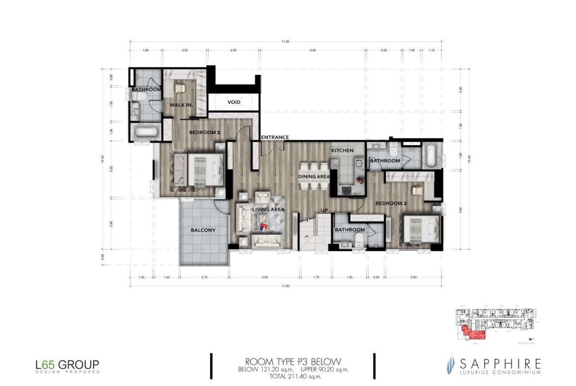 SAPPHIRE RAMA III-Room Plan